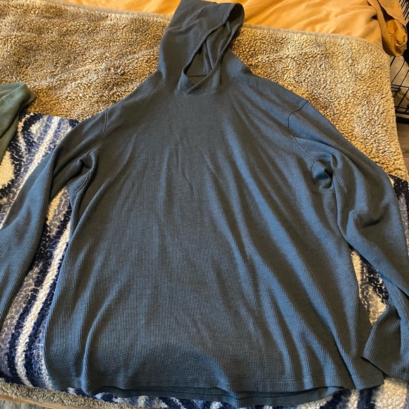 lululemon athletica Other - 2 For 1 - LuLuLemon Men’s thin Waffle Hoodies - *Size Large (Blue & Green)